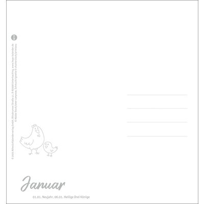 Postkartenkalender Hühner 2026 - Ach, du verrücktes Huhn – Ansicht 6