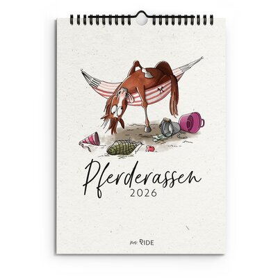 mrs. RIDE Kalender Pferderassen 2026 – Ansicht 1