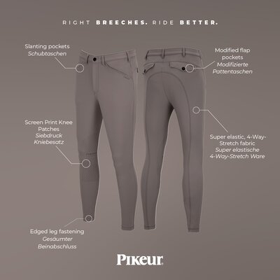 PIKEUR Sports Collection Kniebesatz-Reithose New Rodrigo KN, für Herren – Ansicht 8