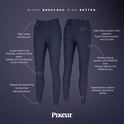 PIKEUR Athleisure Reithose Seamless-Thight Linnett Highwaist SD