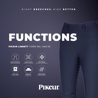 PIKEUR Athleisure Reithose Seamless-Thight Linnett Highwaist SD