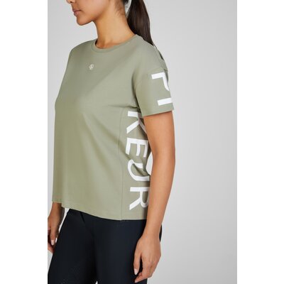 PIKEUR Athleisure Oversized Baumwollshirt light moos | 32