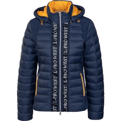 L-pro West Materialmix-Jacke navy | XS