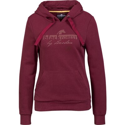 black forest Hoodie mit Silikonprint cherry | S