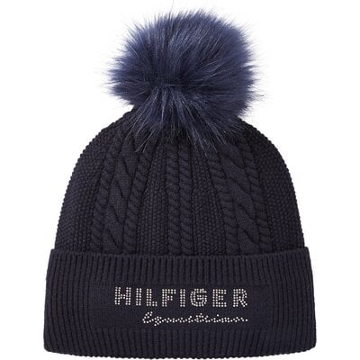 TOMMY HILFIGER EQUESTRIAN Beanie Perry Pompon – Ansicht 1