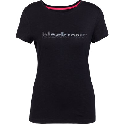 black forest T-Shirt mit Glitzerprint 