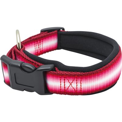 Loesdau Hundehalsband Stripe berry | 60-65 cm