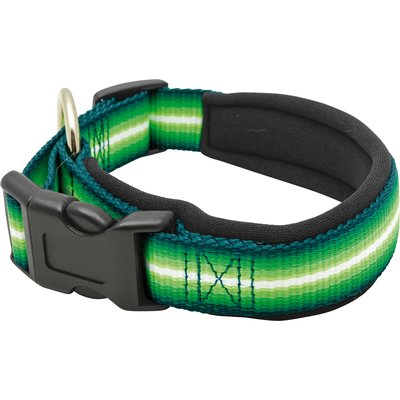 Loesdau Hundehalsband Stripe green | 60-65 cm