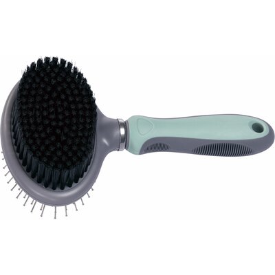 pawberry Doppelbürste grey/mint