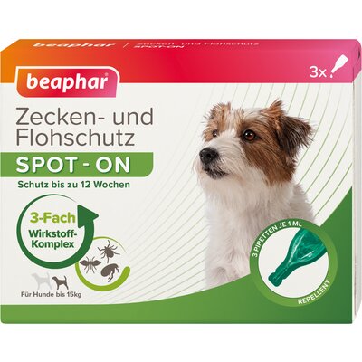 beaphar Zecken- und Flohschutz SPOT-ON 3 x 1ml