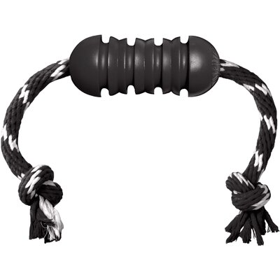 HUNTER KONG Extreme Dental mit Tau schwarz | 12 cm