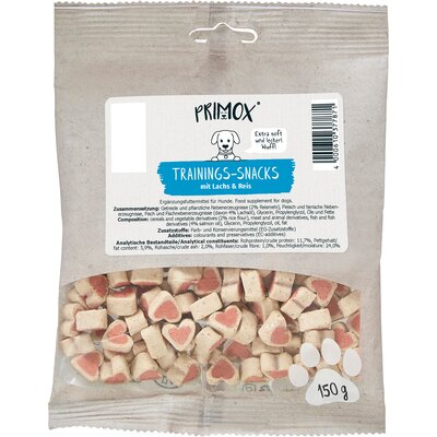 PRIMOX Trainings-Herzchen 150g | Lachs/Reis