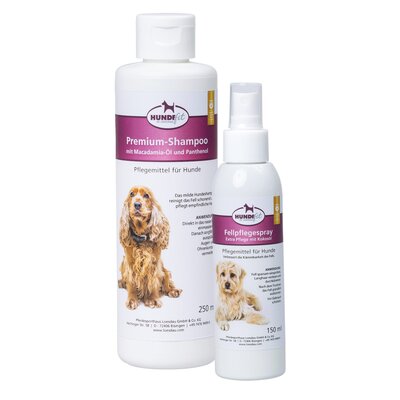 HUNDEfit by Loesdau Set Pflege I für Hunde, Fellpflegespray + Premium Shampoo – Ansicht 1