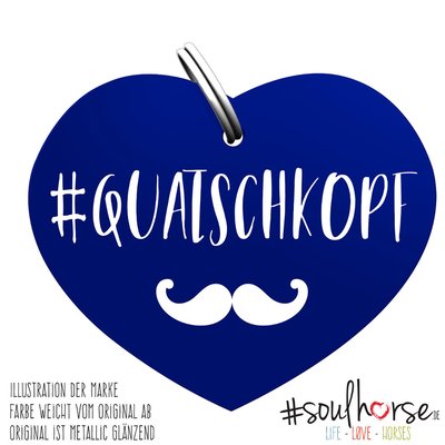 #Soulhorse Anhänger blau | Quatschkopf