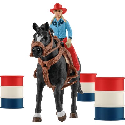 Schleich Farm World Barrel Racing mit Cowgirl 