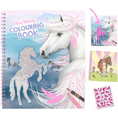 Miss Melody Malbuch mit Pailletten – Ansicht 1