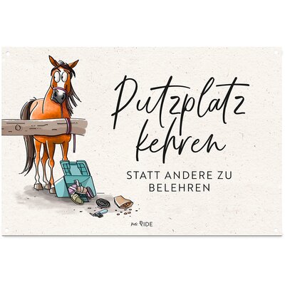 mrs. RIDE Stallschild ca. 30 cm x 20 cm | Putzplatz