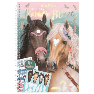 Miss Melody Kreativ-Buch Create your Horses Blaze 