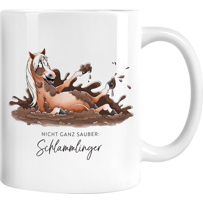 mrs. RIDE Keramiktasse white | Schlammlinger