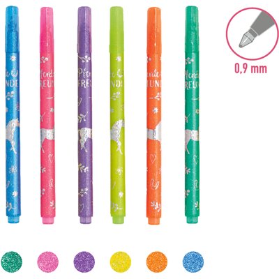 DIE SPIEGELBURG Glitzer-Fineliner Pferdefreunde – Ansicht 2