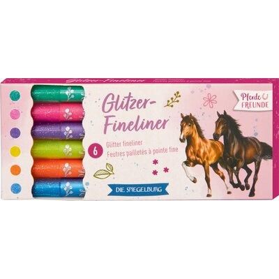 DIE SPIEGELBURG Glitzer-Fineliner Pferdefreunde – Ansicht 1