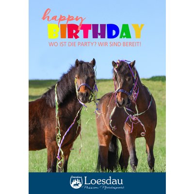 Loesdau Gutschein zum Drucken Birthday Party