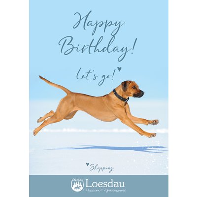 Loesdau Gutschein zum Drucken Happy Birthday!