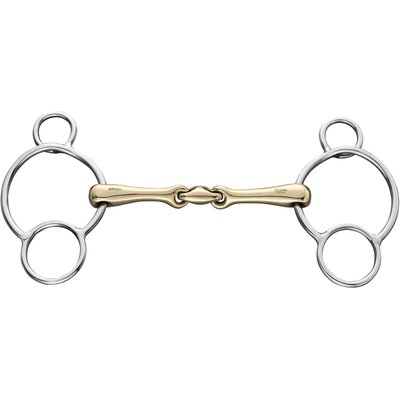 SPRENGER KK ULTRA 3-Ring Gebiss doppelt gebrochen 14,5 cm