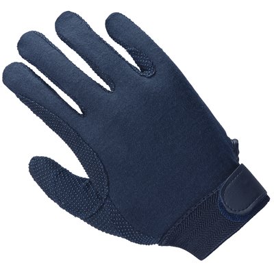 black forest Baumwoll-Reithandschuhe für Kinder blau | 7-9 Jahre