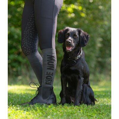 RIDE now Thinsocks mit Glitzerschriftzug