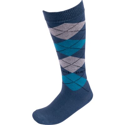 black forest Kniestrümpfe majolica blue/pagoda blue/silver | 35-37
