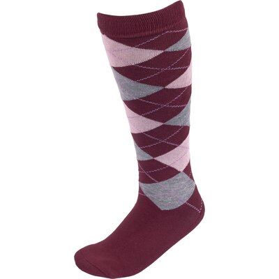 black forest Kniestrümpfe merlot/rose/grau | 31-34