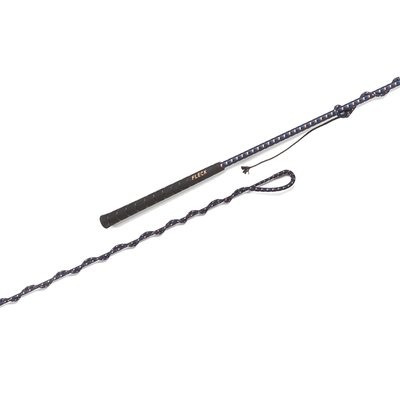 FLECK Longierpeitsche in 2-Farben-Optik dunkelblau | 200 cm