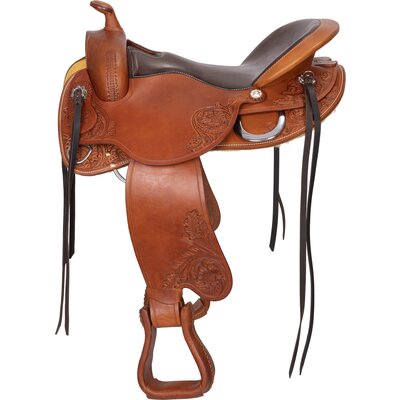 ACAVALLO Westernsattel Freemax cognac | 16 Zoll