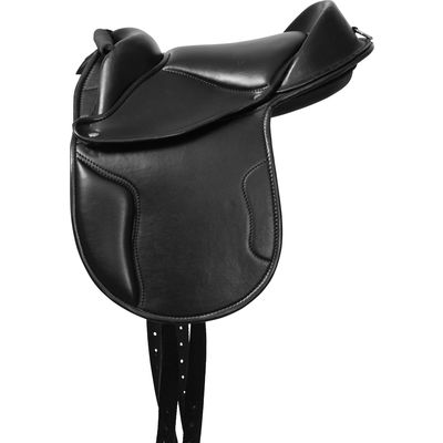 Loesdau Mini-Shetty-Kunstledersattel schwarz | 12 Zoll