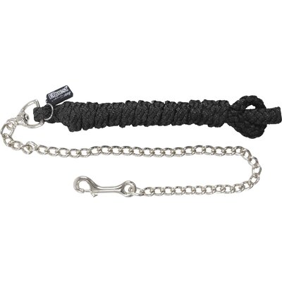 EQUEST Führkette Ultimo, für Pferde nickel/schwarz | 2.7 m