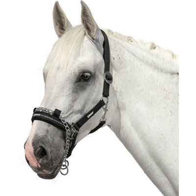 ESKADRON Halfter mit Führkette Control black | Pony