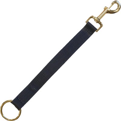 KENTUCKY Nylon Halter Hook & Ring navy | lang (45 cm)