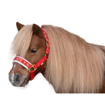 Loesdau Halfter Winterwonderland christmas red | Pony
