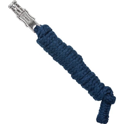 Loesdau Microfaser-Anbindestrick, mit Panikhaken vernickelt/marine | 2 m
