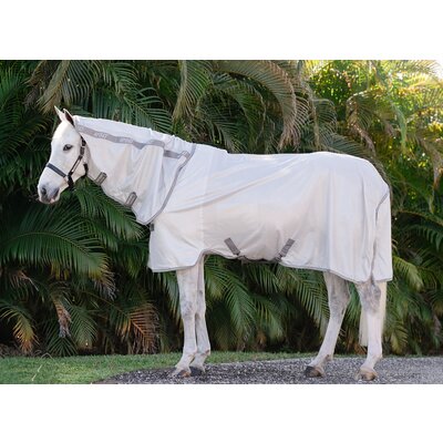 HORSEWARE Fliegendecke AMIGO Integrated Fly Sheet silver/titanium grey & silver | 155 cm
