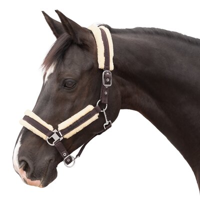 black forest Halfter FauxFur chocolate | Pony