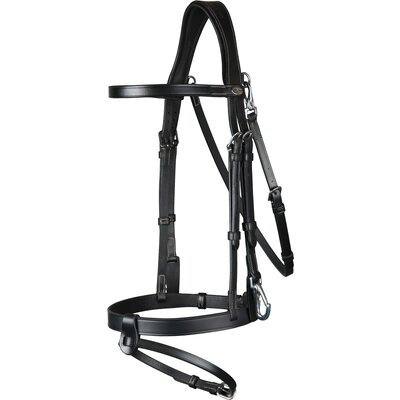 Dy'on Trense aus Flachleder WORKING COLLECTION schwarz | Vollblut