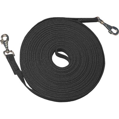 Doppellonge und Fahrleine, 18 m schwarz | 18 m