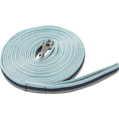 Horse-friends Longierleine Tricolor, 8 m grey/navy/lightblue | 8 m