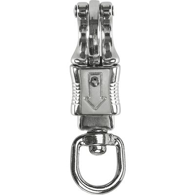 Horse-friends Panikhaken mit Wirbel silber | RUND