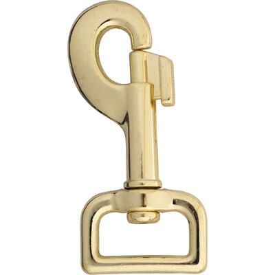 Horse-friends Karabiner mit Wirbel gold | rund