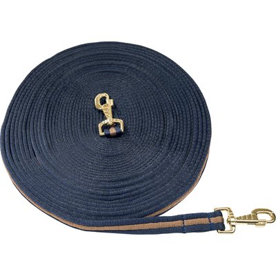 Horse-friends Doppellonge Soft, 17 m navy/taupe/navy | 17 m