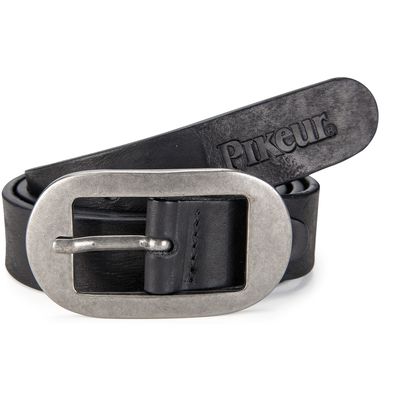 PIKEUR Ledergürtel schwarz | 75 cm