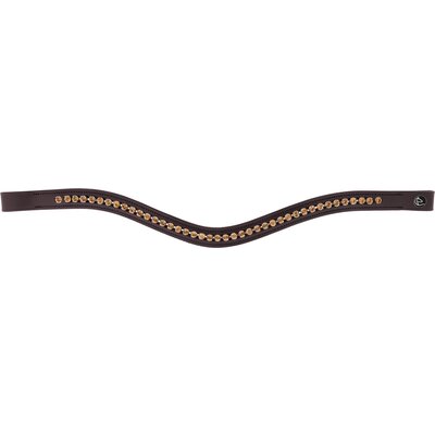 MONTIVUM Stirnriemen Florenz braun/bronze | WB